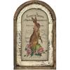 12 * 8 Inch Bunny Decor – French Country Rustic Farmhouse Rabbit Wall Art Poster, Vintage Wooden Wall Decor with Frame for Home & Easter Decoration