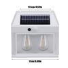 Solar Fence Lights Fence Solar Lights Outdoor Waterproof Wall Lamp Waterproof Motion Sensor Rechargeable Bright Lighting With 3