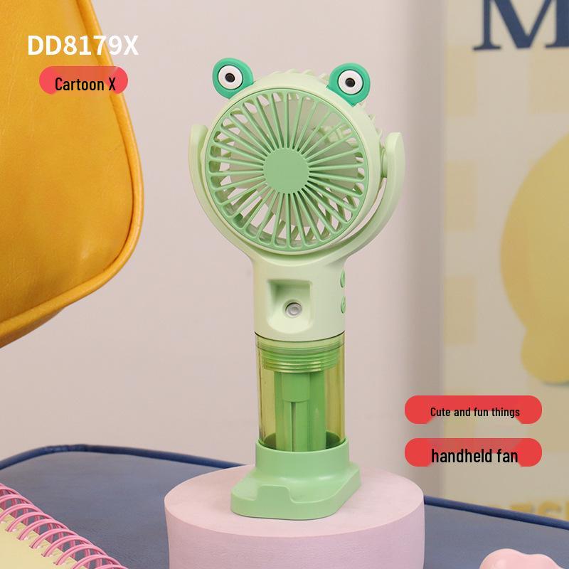 

USB Rechargeable Handheld Spray Fan with Phone Holder - Compact Cooling for Summer Factory/Wholesale/Foreign Trade/Cross-border