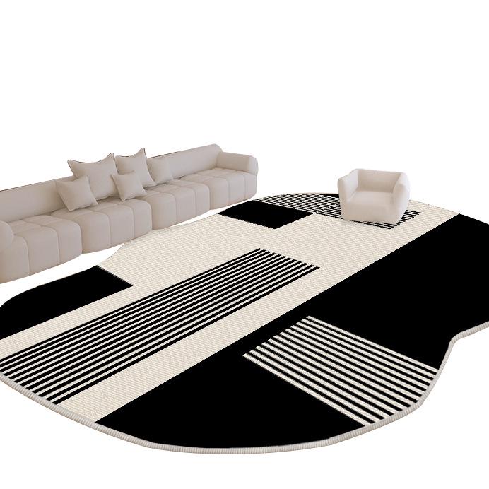 Herbst/Winter Unregelmäßige Samt-Bodenmatte - Minimalistischer Wohnzimmerteppich & Schlafzimmerdecke