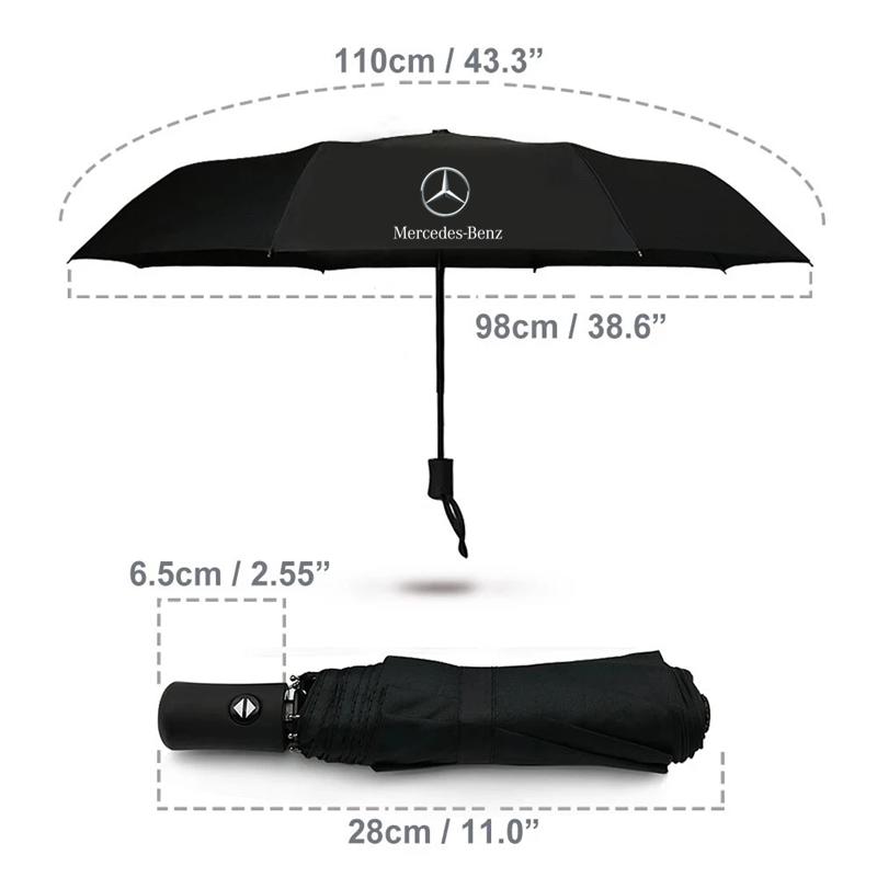 Car Automatic Umbrella Waterproof Windproof Umbrella For Mercedes benz E GLK CLS A W204 W213 W221 ML ABR Apple Tree Accessories NP1