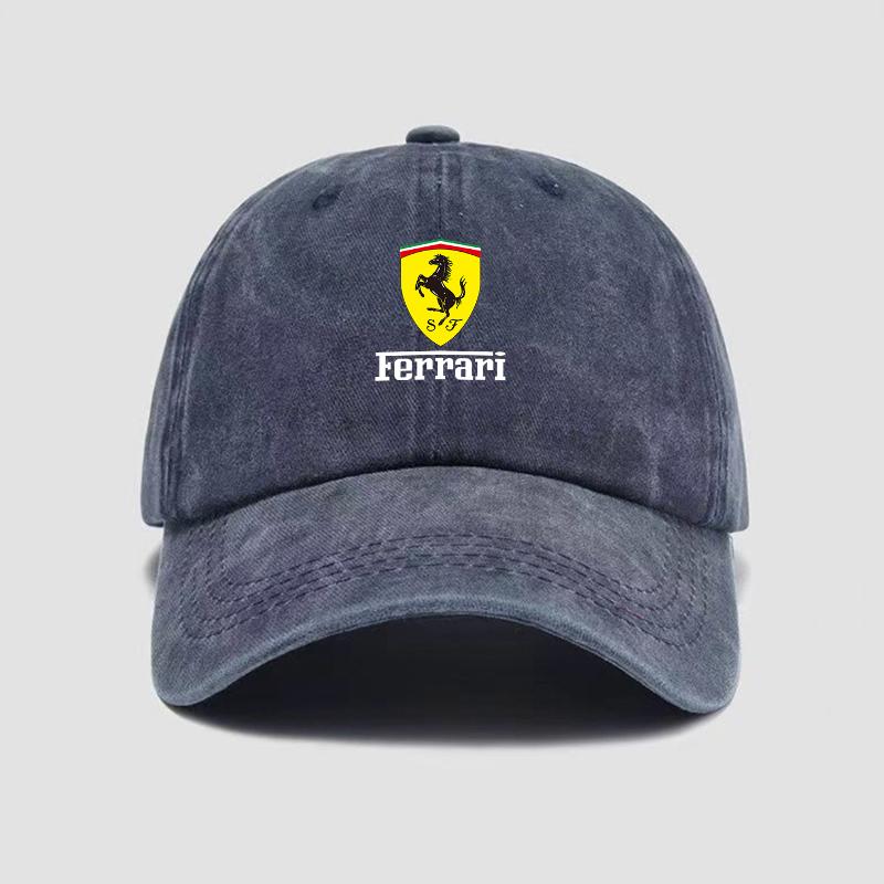 Adjustable Ferrari Emblems Baseball Cap Outdoor Sports Sun Visor Hat For Ferrari Roma 488 Portofino F8 F12 Spider SF90 Superfast
