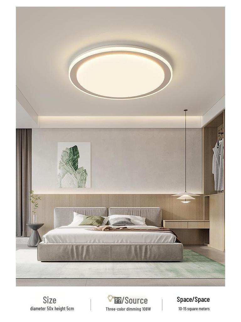 Modern Minimalist LED Ceiling Light for Bedroom and Living Room