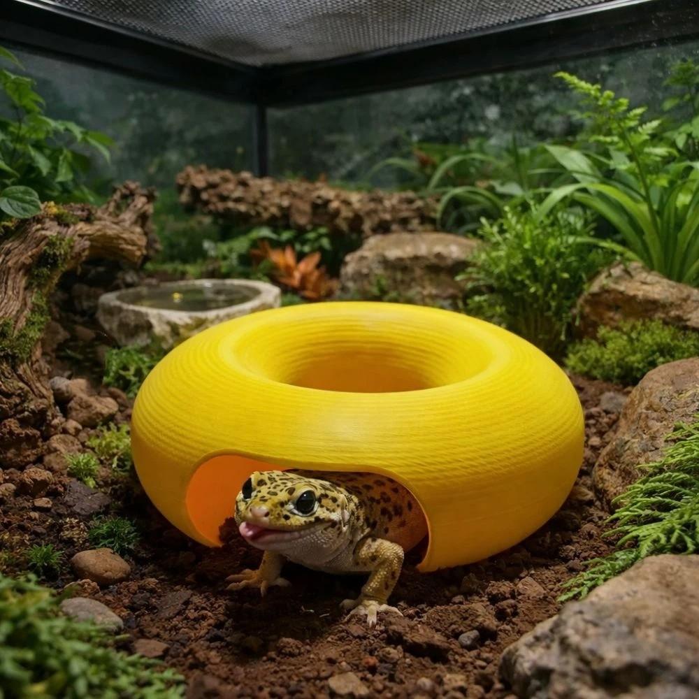 Landscaping Reptile Shelter Unique 3D Printed Cave Practical Reptile Caves  Reptile Terrarium