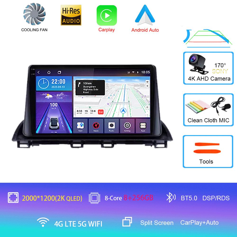 Android 14 Video Player Car Radio For Mazda 3 Axela 2013 - 2018 Multimedia Stereo Autoradio Carplay GPS Navigation 5G WIFI DSP