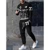 Herbst-Neuheit 2026 Herren Langarm-Hosen-Set für Street Casual Mode Weich und Bequem mit 3D Digitalmuster Druck