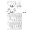 45pcs Steel Wing Nuts Assortment Easy Install Hand Tightened Simple Installation