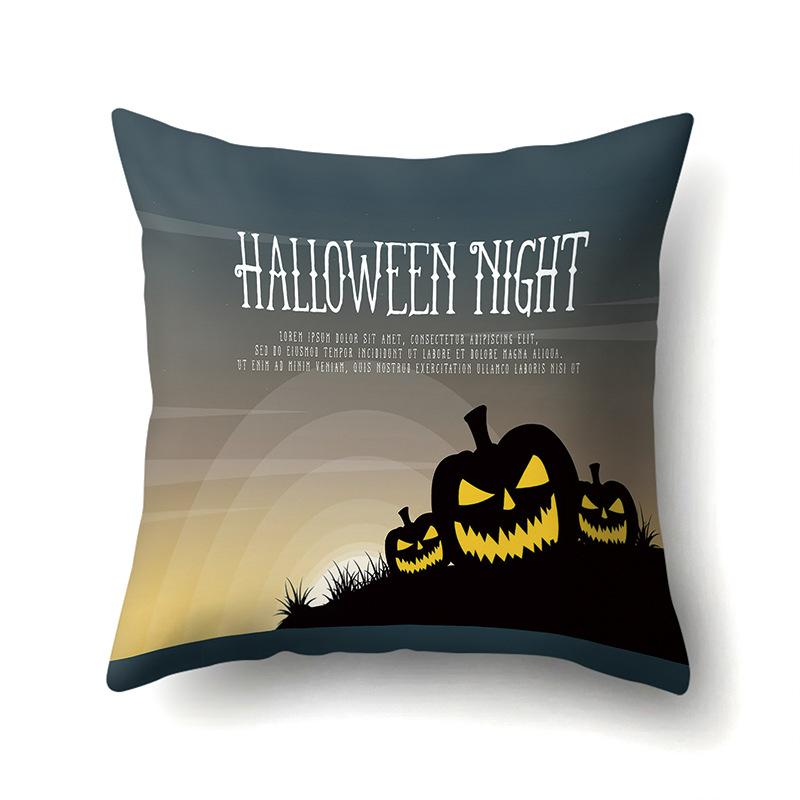 Halloween Pillowcase Car Waist Pillow Pumpkin Sofa Cushion Cover Office Home Living Room Pillowcase