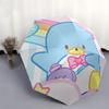 1pc Heart & Bowknot Design Umbrella: Automatic Opening/Closing, Foldable Design, Outdoor Use, Festive Gift for Fans, Travelers, Daily Use.F091