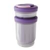 Leak-Proof Double-layer Fruit Salad Cup Fresh-keeping Draining Breakfast Cup Folding Handle Plastic Yogurt Oat Cup