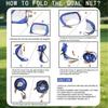 Pop-Up 4-in-1 Fußballtore Netze für Hinterhof Strand Fußball Training Netz Mini Tragbar Faltbar Leicht Indoor Outdoor Fußballtor mit Tragetasche