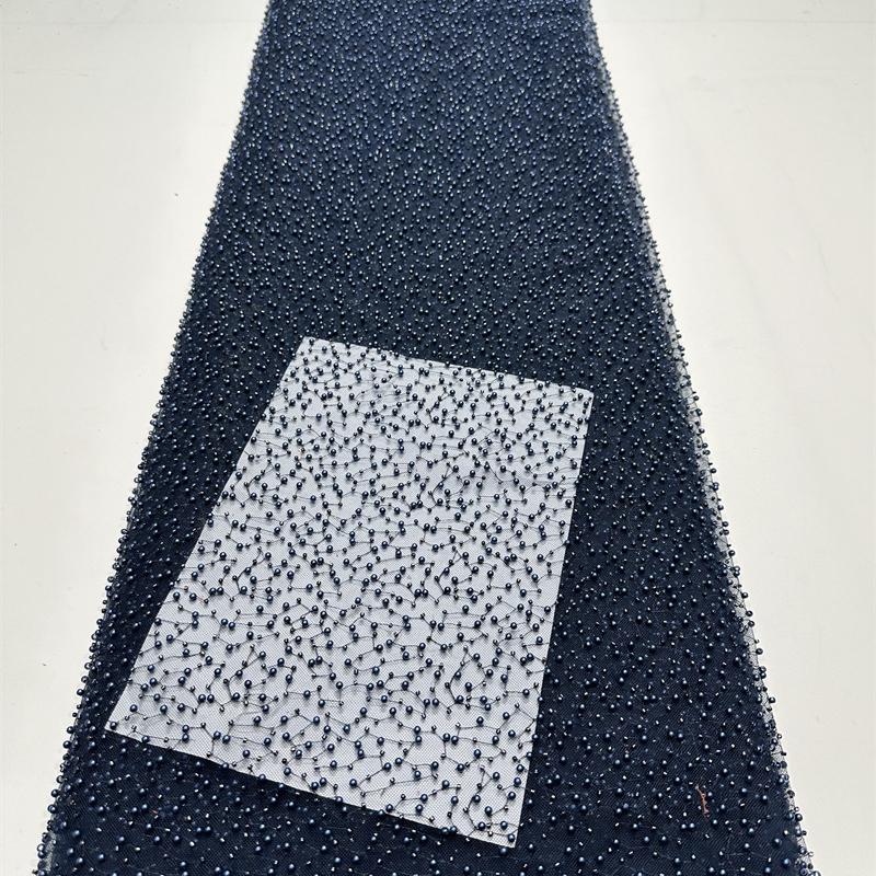 1yard Sequin Embroidery Fabric for Wedding Dress DIY Sewing Elegant Embroidered Beaded Lace Fabric Glitter Evening Dress Cloth