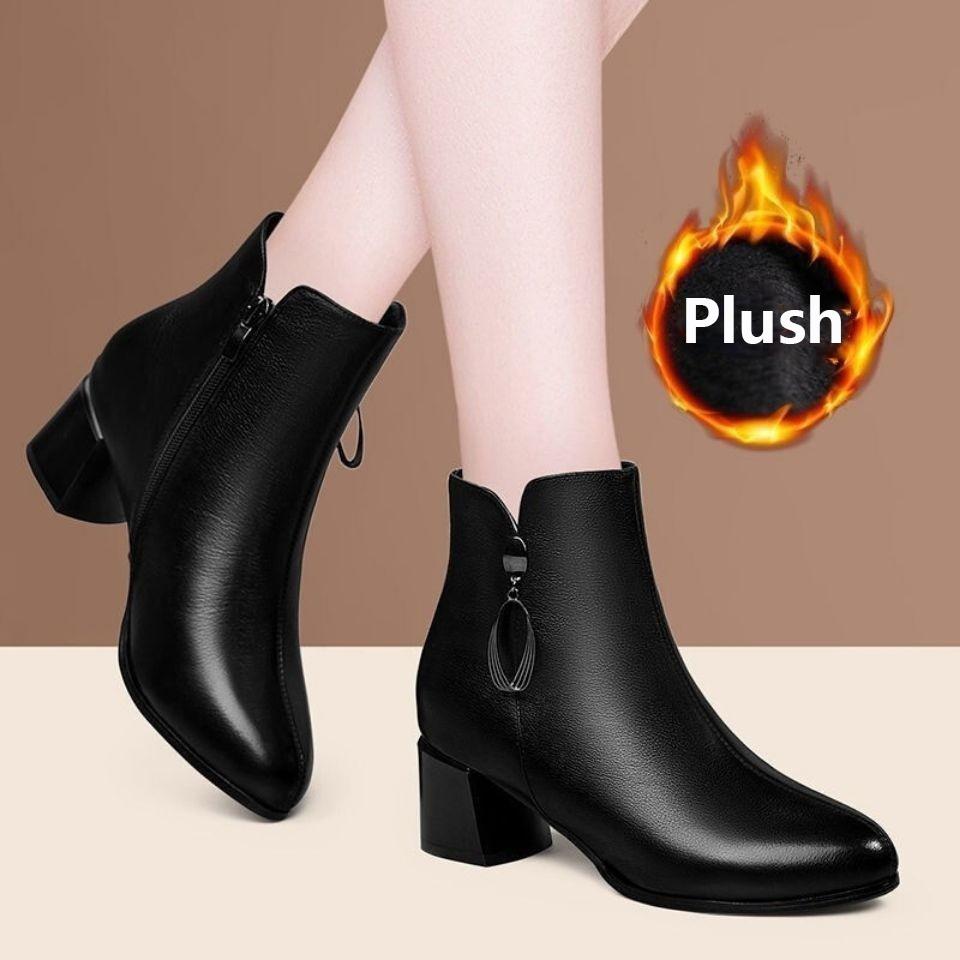 

Женские сапоги Зимние сапоги Туфли на толстом каблуке Хлопчатобумажные сапоги Согревающие ботильоны Нескользящая обувь для мам Женские зимние сапоги на толстой подошве Обувь плюс бархат 38