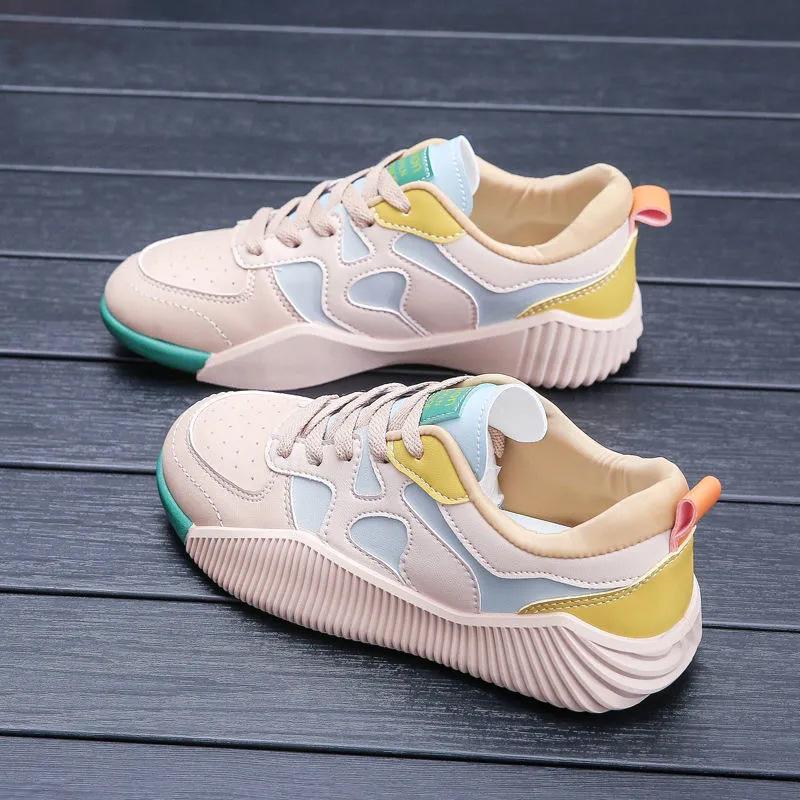 Little White Shoes Women's 2025 Spring New Korean Version of Fashion Versatile Board Shoes Spring and Autumn Comfortable Thick Sole Lightweight Sof