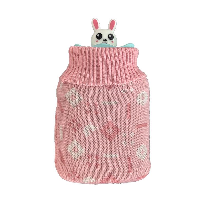Silicone Explosion-Proof Hot Water Bottle: Portable, Microwaveable Mini Hand Warmer