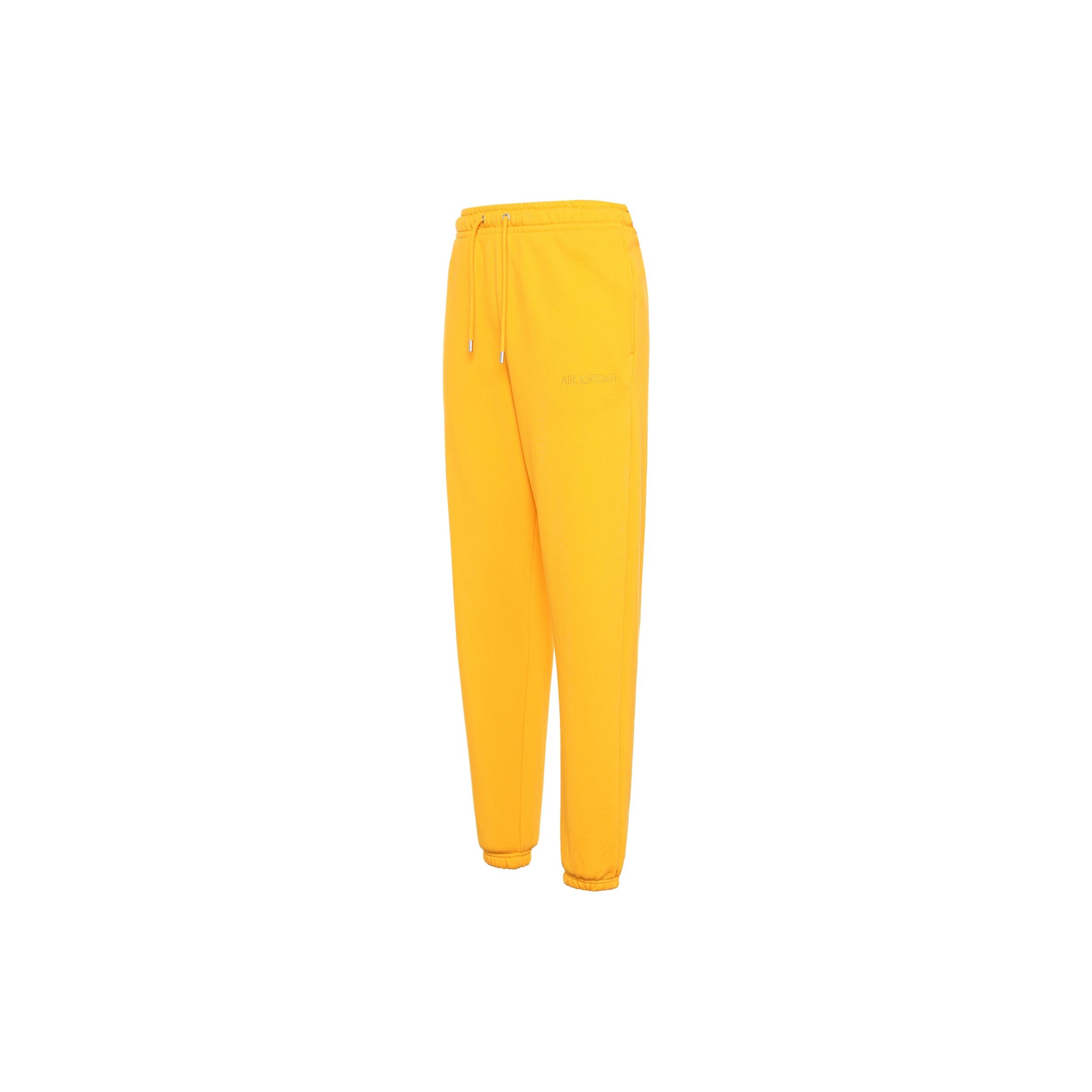 Air Jordan x Wordmark Fleece Joggers Yellow Men s FJ0697-739 M