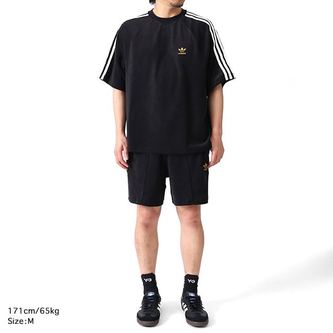 Japan Limited Model Adidas Originals Pile Fabric T-shirt JX8977 JX8978 Short Sleeve Towel Mens