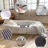 Washable Giant Pet Bed: Sponge Lazy Sofa Mattress for Dogs