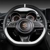 Microfiber Leather D Shape 38cm Car Steering Wheel Cover For Suzuki Swift 2017 2018     Sport Auto Accessories