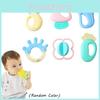 6-piece Infant Soft Teether Handbell Set Safe Sterilizable Baby Toy