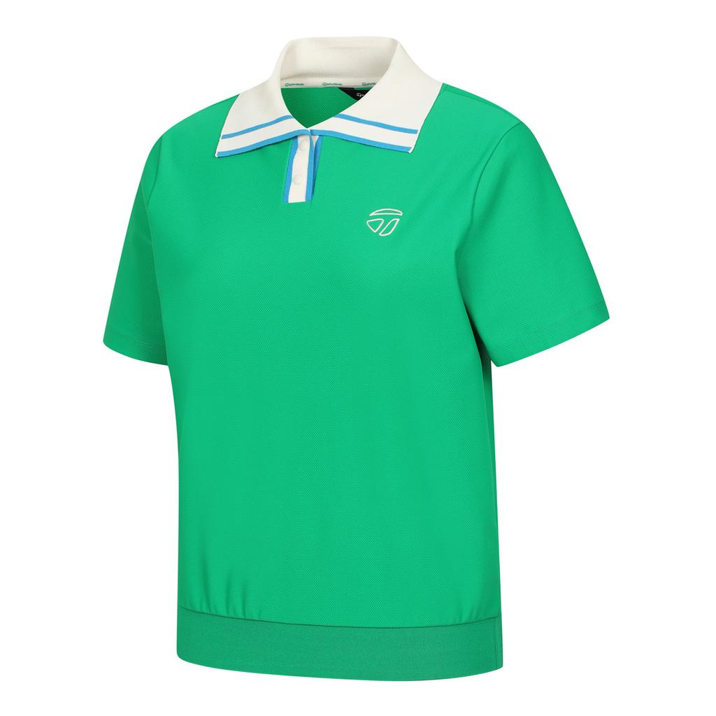 TAYLORMADE APPAREL 26Ss Women'S Knit Collared Blouson Short Sleeve T-Shirt T8031T66148-804