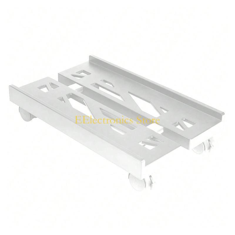 B03C Rolling PC Case Holder Computer Tower Stand Stable Construction Under Desk Holder for Office and Home Use