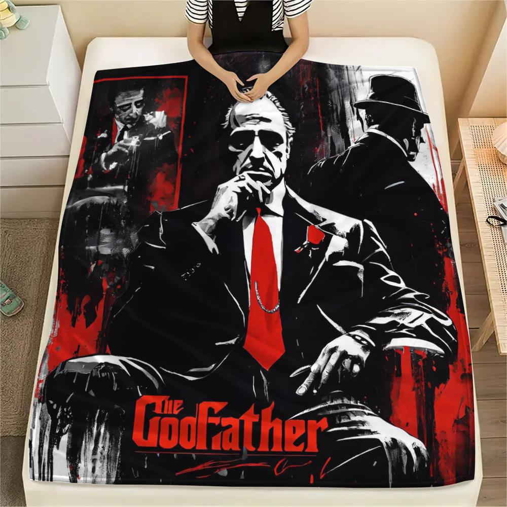 1 st The Godfather-tryck Flanellduk, Högkvalitativ Bekväm för Alla Årstider, Heminredning, Värme och Komfort, Perfekt för Gåvor