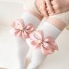 Kindersocken für Mädchen Schleife Lange Socken Schule Teenager Kniestrümpfe Baby Mädchen Overknee-Socken Frühling Herbst