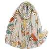 Moda  Espanha Jardim Brilho Floral Franja Viscose Lenço Cachecol Estampa Macio Pashmina Hijabs E Xales Lenços Muçulmano Lenço