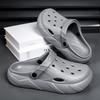 Hole shoes men's summer outer wear bag head couple sports slippers women's light beach sandals bag head half slippers men