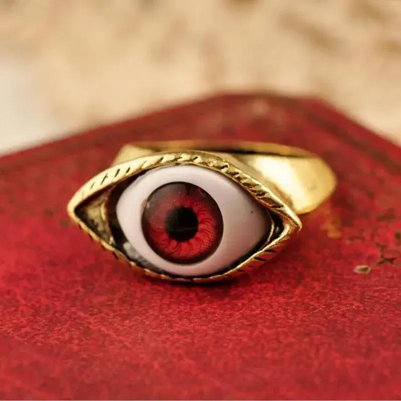 1 Stück Auge Vampir 1 Gotisch Übertrieben Punk Schmuck Braun Mode Schick Ringe Blau Stil Mode Heißes Geschenk Großhandel