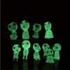 10Pcs Luminous Alien Ghost Glow In Dark Micro Garden Plants Pot Bonsai Tree Fairy Elves Garden Statue Potted Decoration