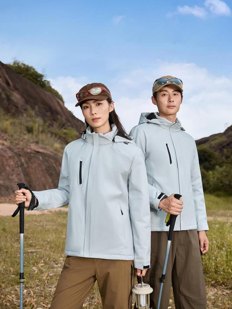 Unisex Graphene-Enhanced Windbreaker: Cotton & Velvet, Heat-Retaining, Windproof, Waterproof, Custom Embroidery