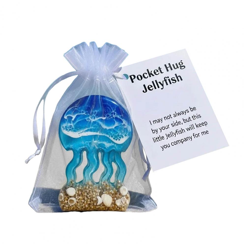 Resin Pocket Hug Pocket Hug Card Inspirational Pocket Hug Resin Token with Positive Card Mini for Emotional for Encouragement