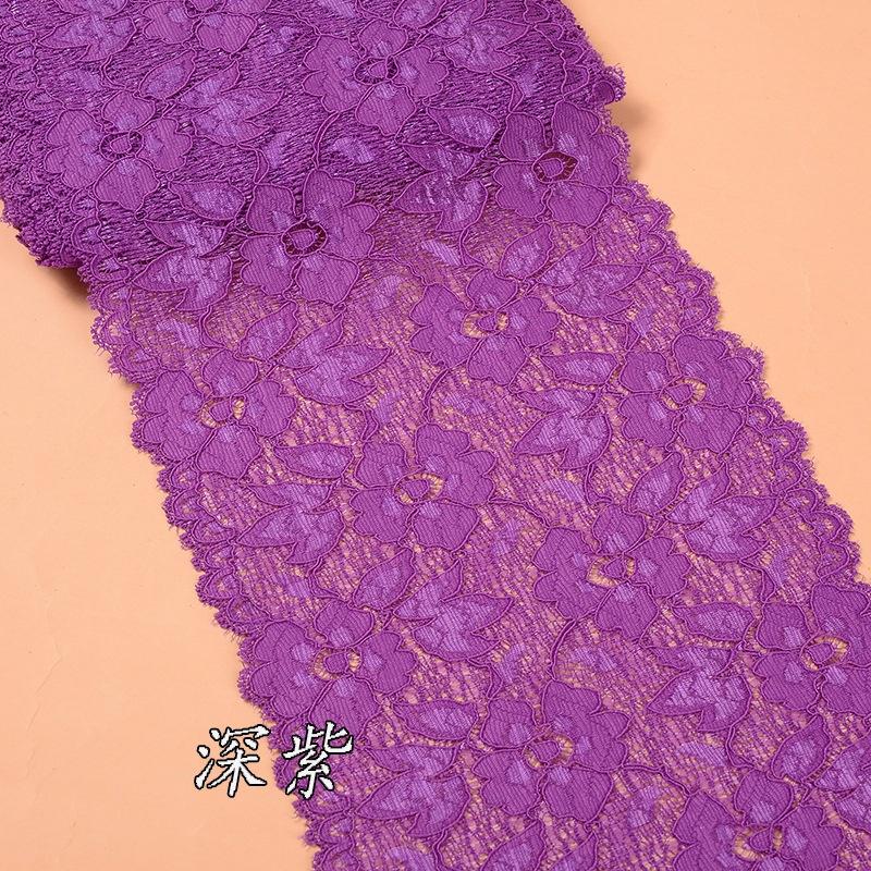1 yard elastická krajková lemovací stuha pro šití Spandex Nylon 16cm Pletené doplňky Sukně Spodní prádlo Oblečení Doplňky