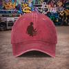 Pc Unisex Fishing Vintage Washed Baseball Cap  UnisexS Trendy Hat  Versatile Duckbill Cap  Fun Print  Unique Birthday Gift Fo