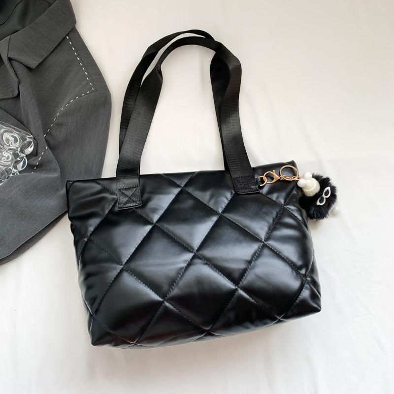 Fashionable Pu Tote Bag For Women Trendy Street Style Large Casual Handbag