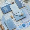 Mò Mò Embossed Letter & Envelope Set: Wish Flower Artistic Style with Greeting Card, Postcard, and Bookmark.