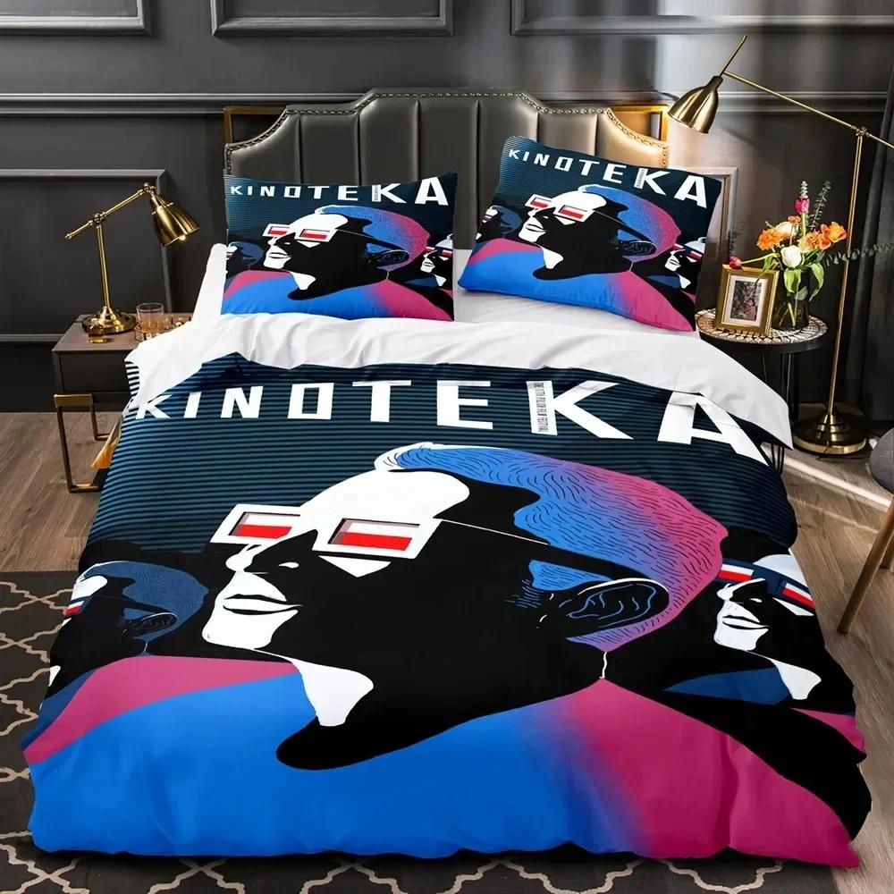 

3D Print Kinoteka Bedding Set Duvet Cover Bed Set Quilt Cover Pillowcase Comforter King Queen Size Boys Adult Bedding Set 70x133cm 2pcs