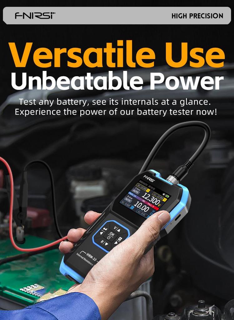 FNIRSI HRM-10 Battery Voltage & Resistance Tester