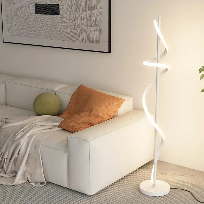 Modern LED Floor Lamp Gold White Dimmable Decorative Lighting For Living Room Bedroom Bedsideside Study Room Interior luminaries