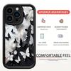Black & White Butterfly Groove iPhone Case for 15/16/17 Pro Max - New Style Staircase Protection