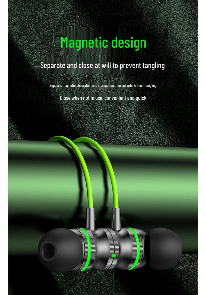 Type-C Elbow Noise-Cancelling Magnetic Earphones with Comfortable Long-Wear Design, Wired In-Ear Gaming Earbuds Y7
