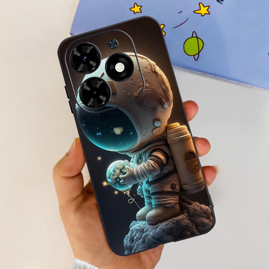 For Tecno Spark 20C Case Spark 20 Pro Cover Popular Flower Butterfly Clear Silicone Phone Cases For Tecno Spark 20 Spark20 Funda