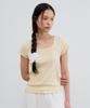 Manggomaenipeullijeu Silly Ruffle Tee_Yellow