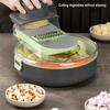 Hand Guard Vegetable Chopper with Drain Basket Kitchen Slicer  for Potato