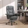Office Chair Ergonomic Executive Chair 360 degrees Rotatable Computer Chair Height-Adjustable with Headrest and Padded Armrests with Footrest Faux