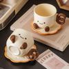 Deouxingguang Cute Cake Ceramic Drinkware Set