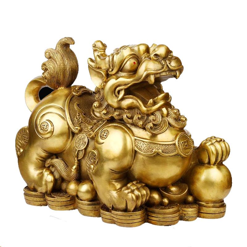 All Copper Brave Troops Ornaments, Large Brave, Home Crafts, Shop Gifts, Pixiu Figurines, Miniatures Decoration, Wholesale