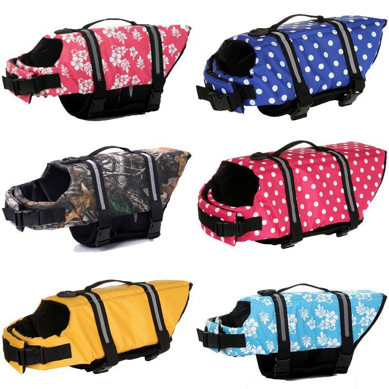 Safe And Stylish Pet Vest Dog Life Jacket With Reflective Stripes For Enhanced Visibility